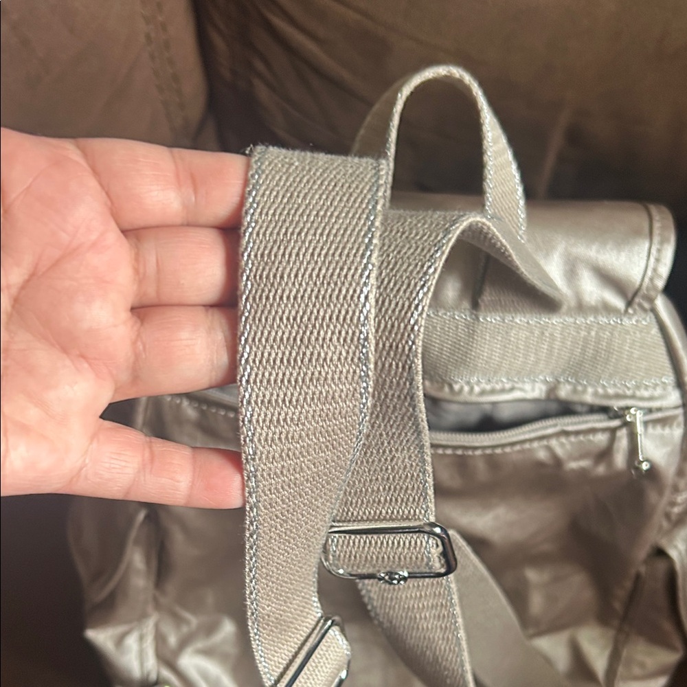 Kipling Shiny Brown Backpack - image 4